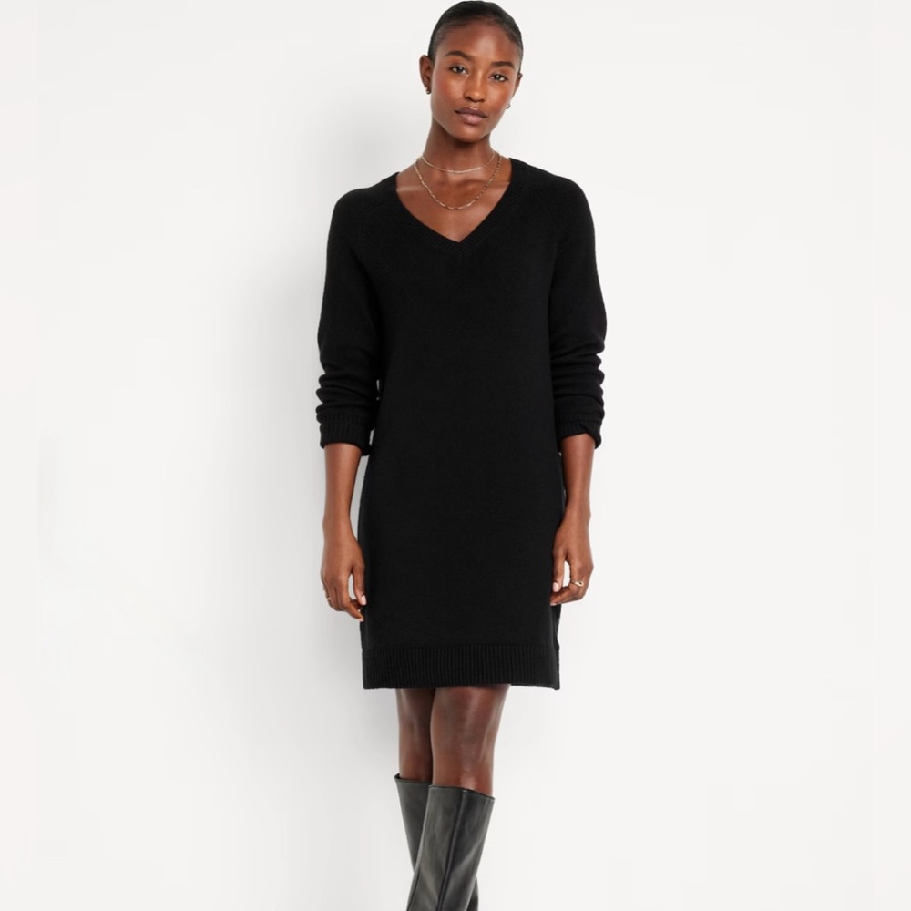 Old Navy V Neck Sweater Dress